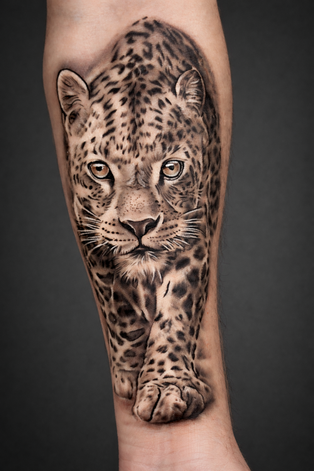 Leopar tattoo çalışması